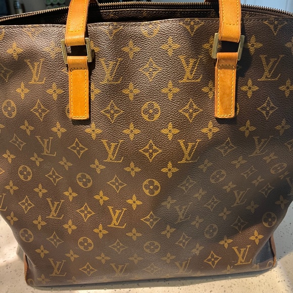 Louis Vuitton Monogram Cabas Mezzo Large Brown Tote - Picture 9 of 12